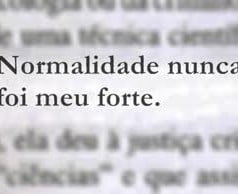 Conceito de normalidade Conceito de normalidade